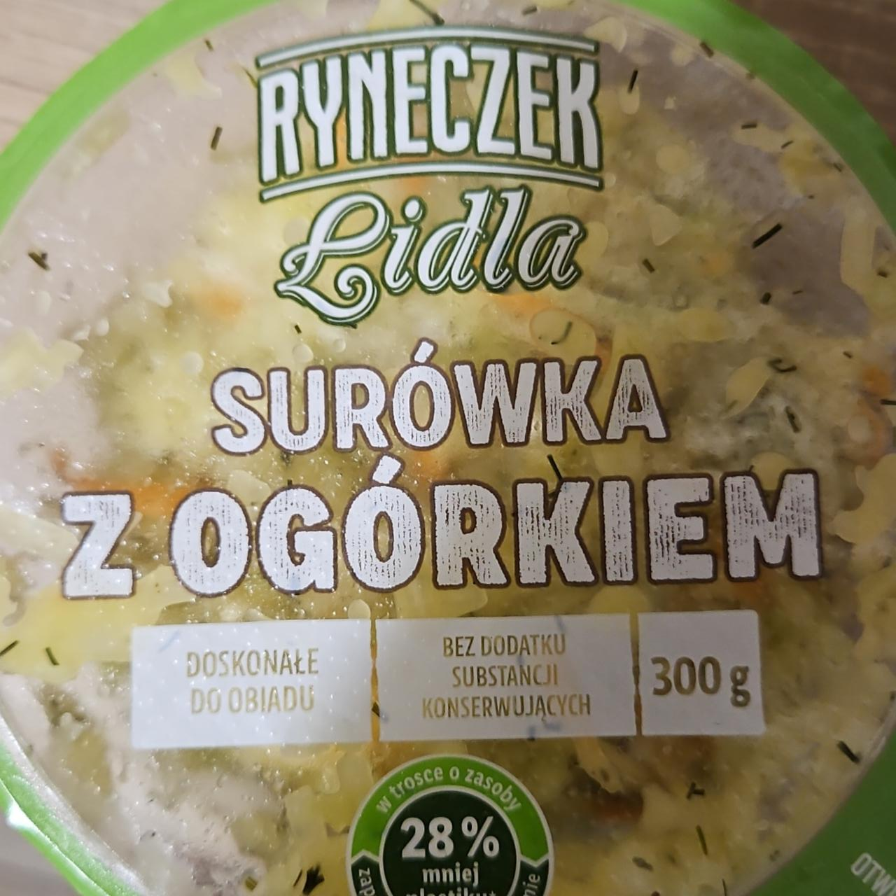 Zdjęcia - Surówka z ogórkiem Ryneczek Lidla
