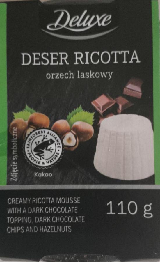 Zdjęcia - Deser Ricotta Orzechy laskowe & czekolada deserowa Deluxe