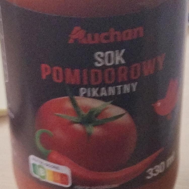 Zdjęcia - Sok pomidorowy pikantny Auchan