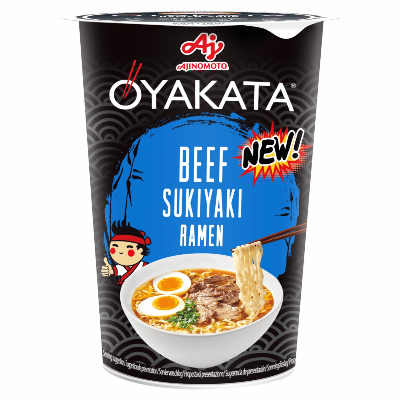 Zdjęcia - Oyakata Beef Sukiyaki Ramen Zupa instant 63,5 g