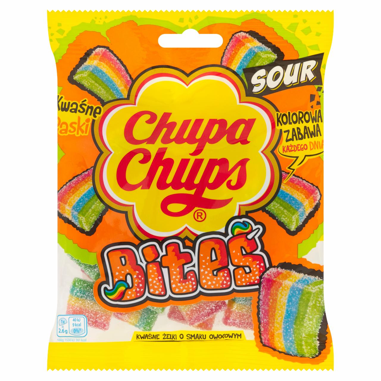 Zdjęcia - Chupa Chups Bites Kwaśne żelki o smaku owocowym 90 g