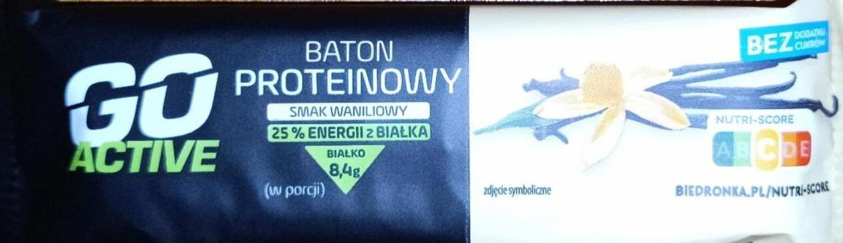 Zdjęcia - Baton proteinowy smak waniliowy Go Active