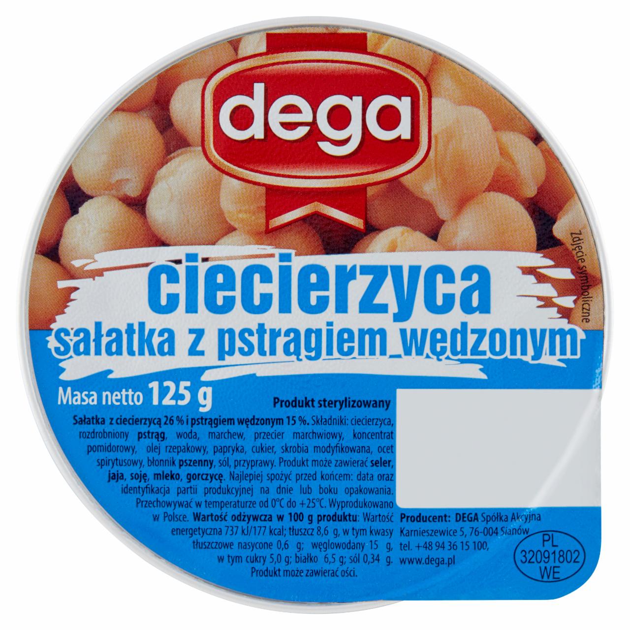 Zdjęcia - Ciecierzyca sałatka z pstrągiem wędzonym Dega