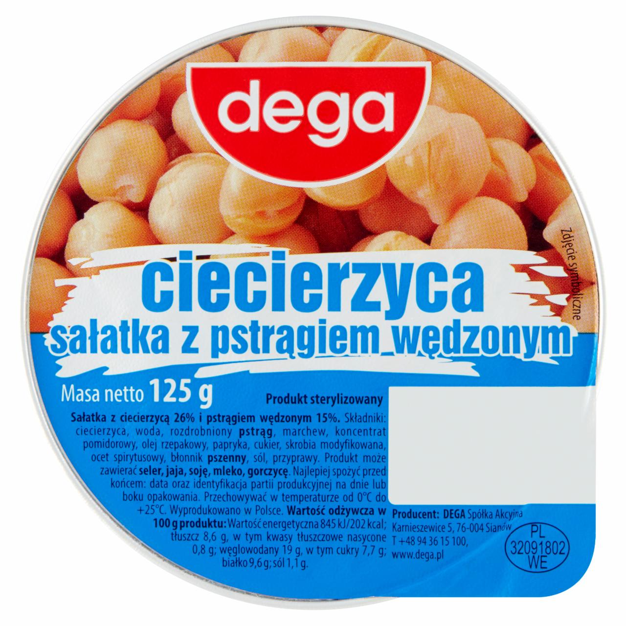 Zdjęcia - Ciecierzyca sałatka z pstrągiem wędzonym Dega