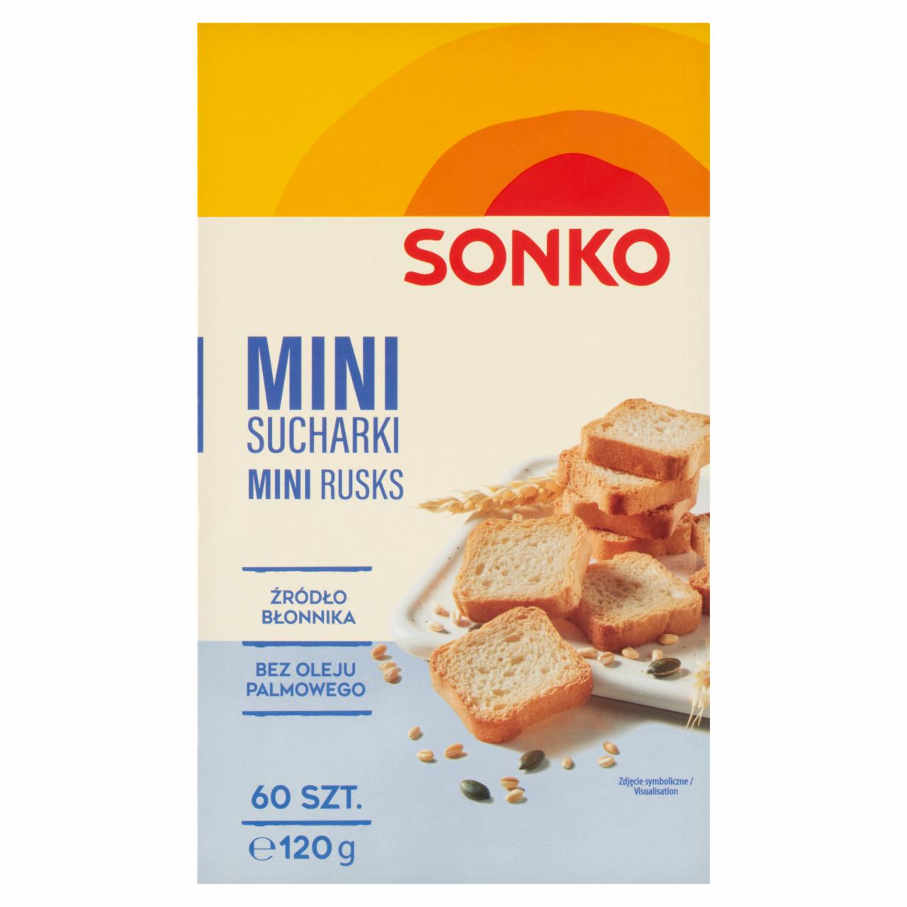 Zdjęcia - Sonko Mini sucharki 120 g (60 sztuk)