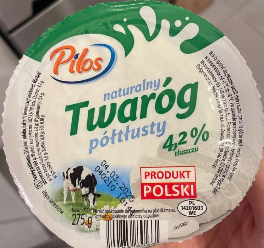 Zdjęcia - Twarog półtłusty naturalny 4,2% Pilos