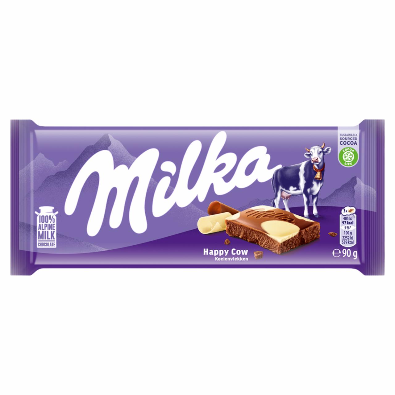 Zdjęcia - Milka Happy Cow Czekolada mleczna 90 g 