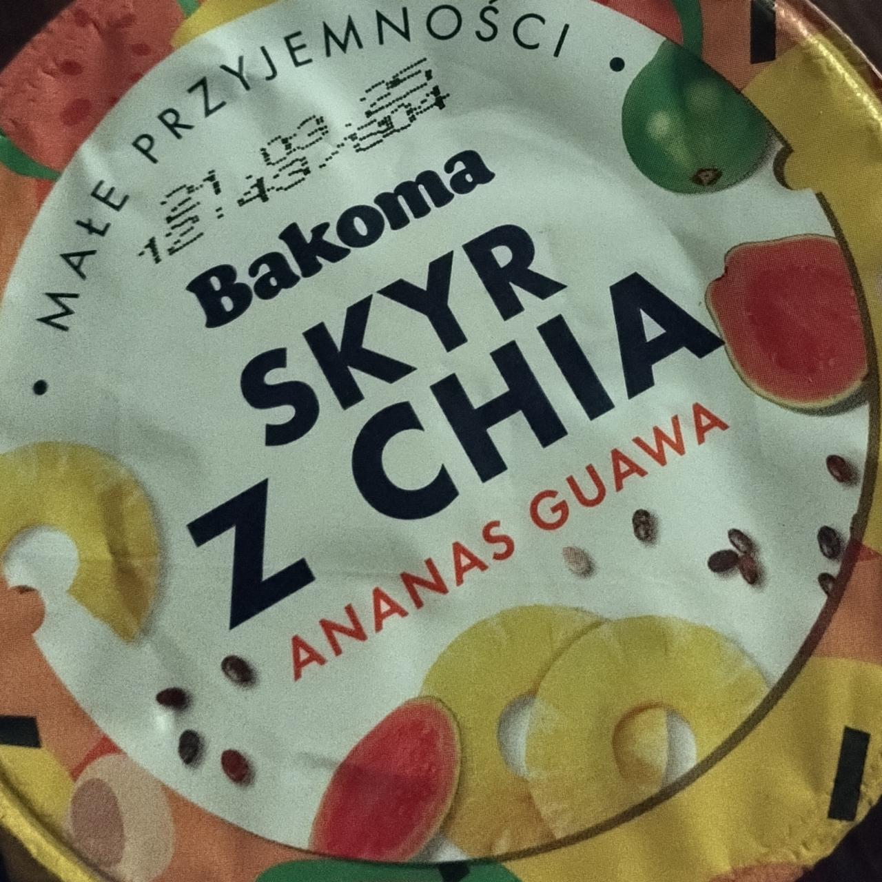 Zdjęcia - Skyr z chia ananas guawa Bakoma