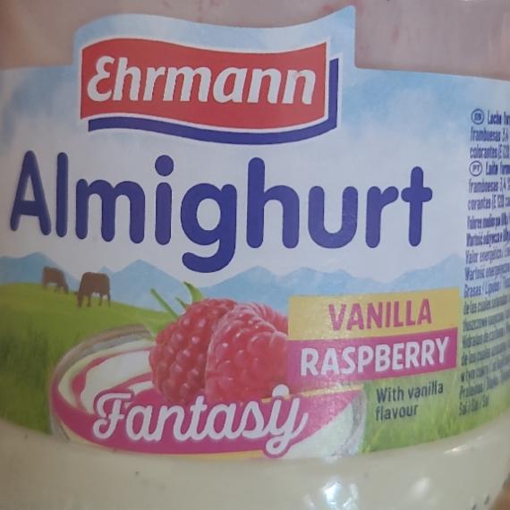 Zdjęcia - Almighurt vanilla raspberry fantasy Ehrmann
