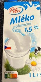 Zdjęcia - Mléko polotučné 1,5% Pilos