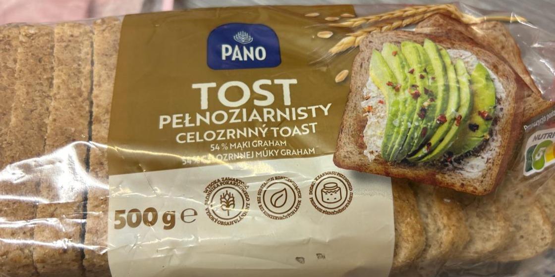 Zdjęcia - Tost pelnoziarnisty 54 % mąki graham Pano