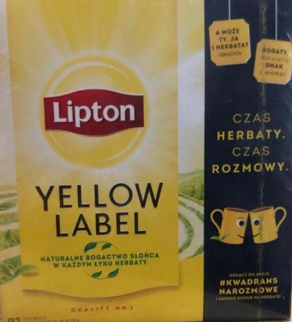 Zdjęcia - Yellow label Lipton
