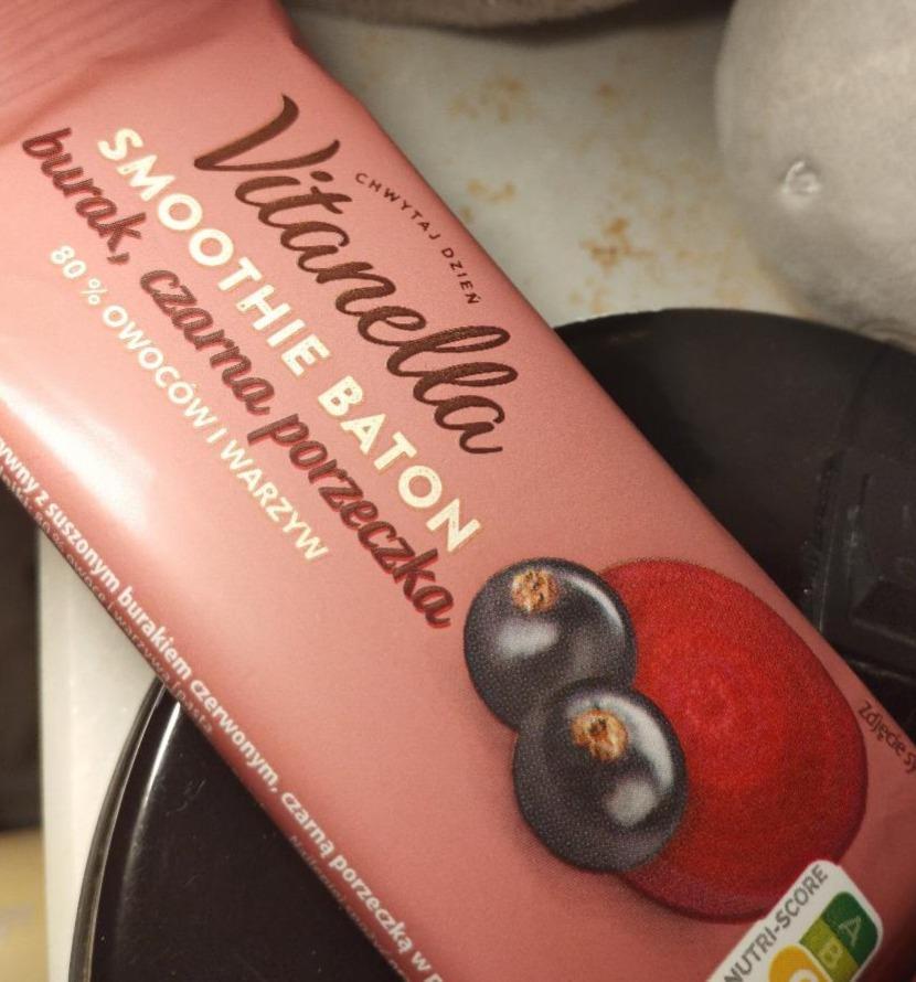Zdjęcia - Vitanella Baton Smoothie porzeczka-burak