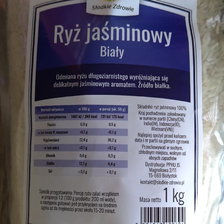 Zdjęcia - Ryż jaśminowy biały Słodkie Zdrowie