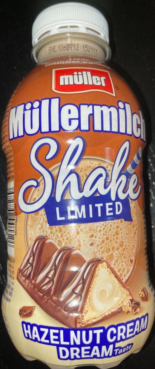 Zdjęcia - Müllermilch shake limited hazelnut cream dream Müller