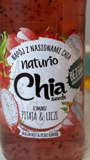 Zdjęcia - Napój z nasionami chia naturio o smaku dragon fruit i lychee
