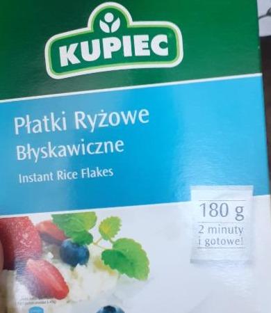 Zdjęcia - Kupiec Płatki ryżowe błyskawiczne 180 g