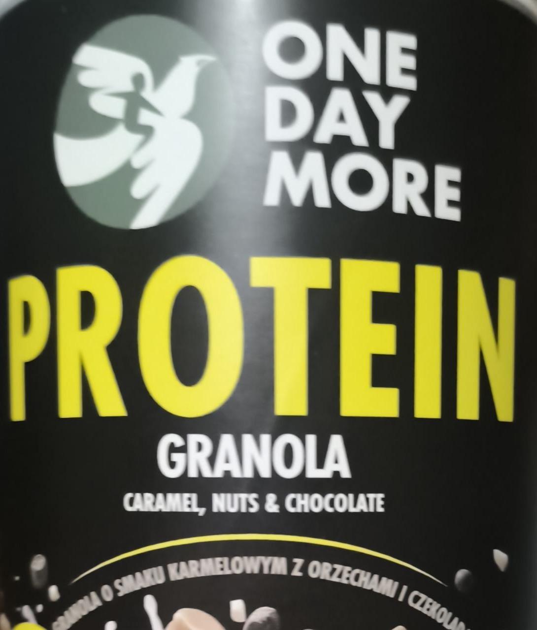 Zdjęcia - Granola protein carmel,nuts & chocolate One day more