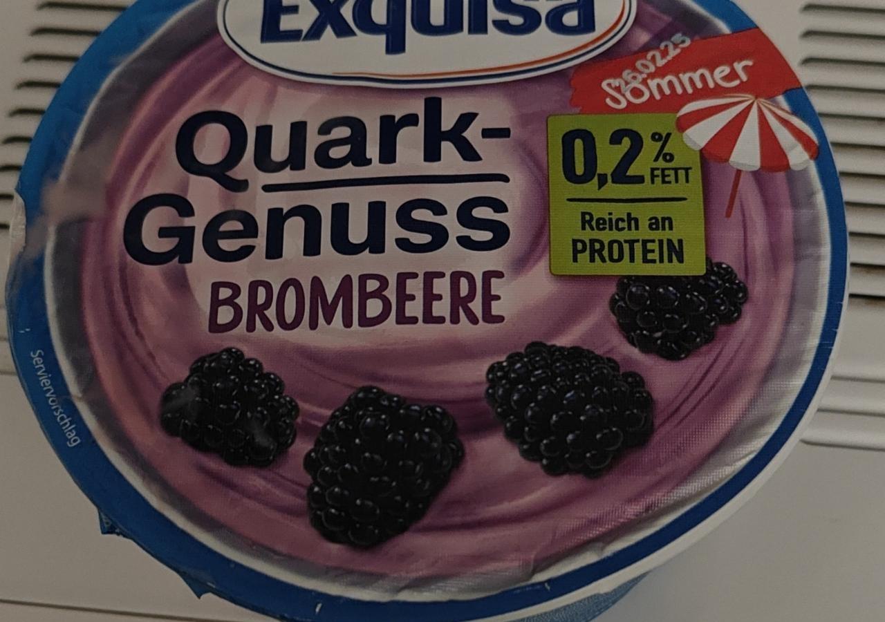 Zdjęcia - Quark-Genuss Brombeere 0.2 fett Exquisa