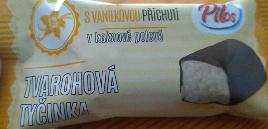 Zdjęcia - Tvarohová tyčinka s vanilkovou příchutí v kakaové polevě Pilos