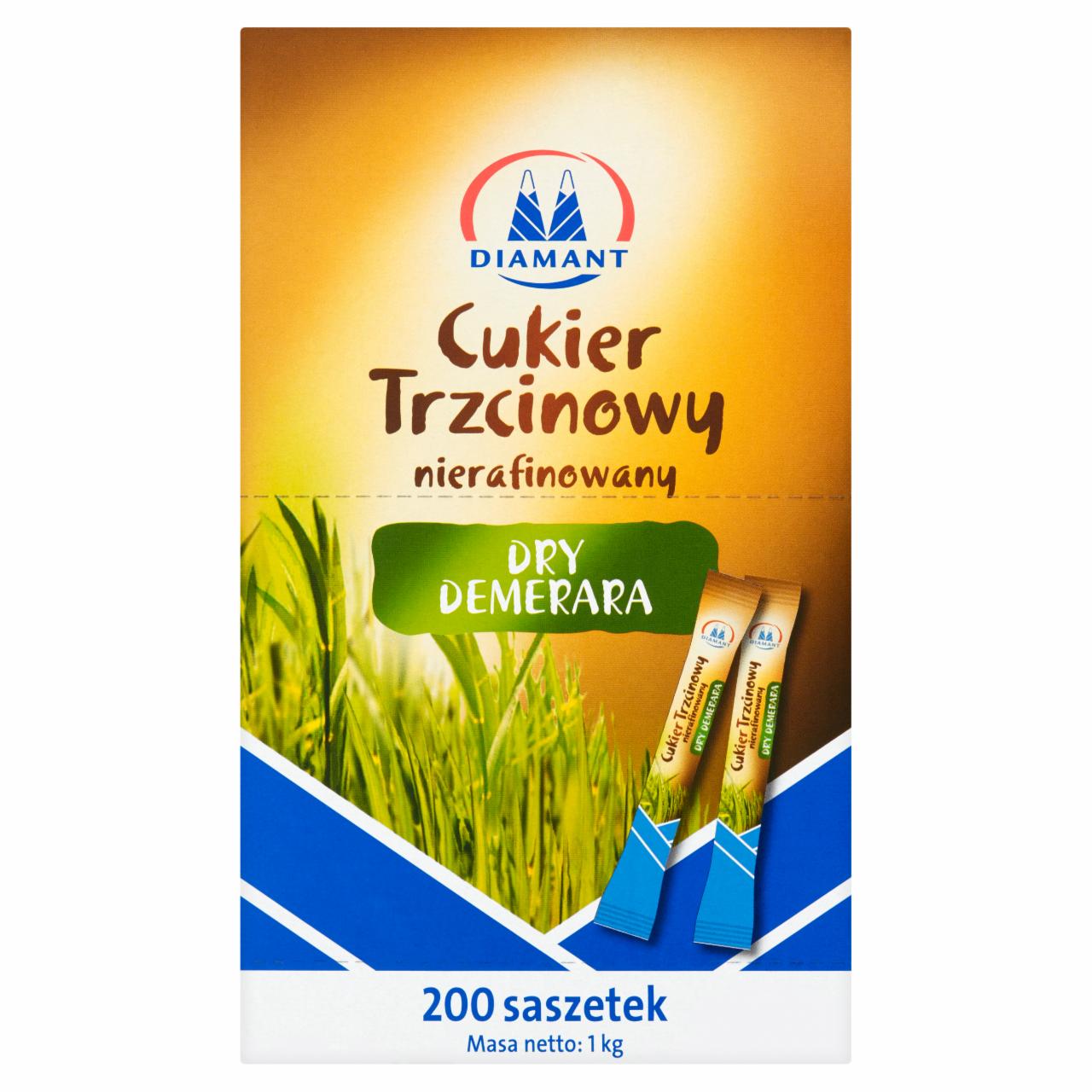 Zdjęcia - Diamant Dry Demerara Cukier trzcinowy nierafinowany 1 kg (200 sztuk)