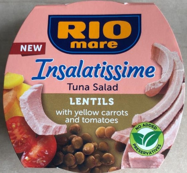 Zdjęcia - Insalatissime tuna salad lentils with yellow carrots and tomatoes Rio mare