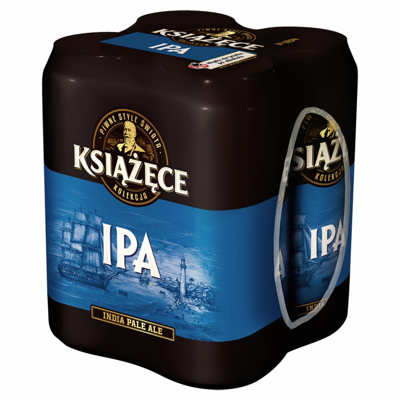 Zdjęcia - Książęce IPA Piwo jasne 4 x 500 ml
