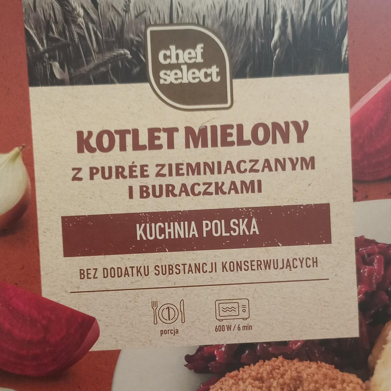 Zdjęcia - Kotlet mielony z puree ziemniaczanym i buraczkami Chef Select