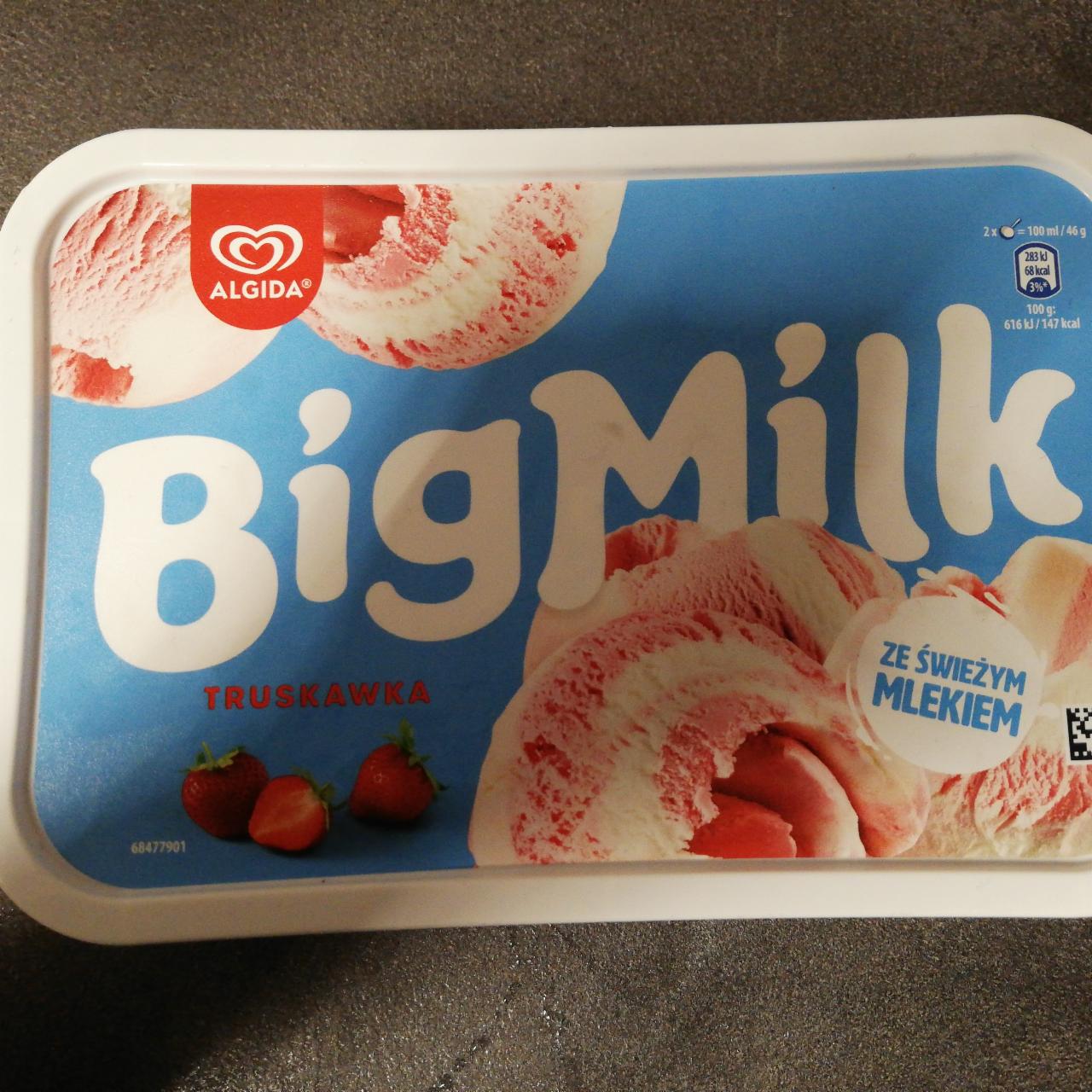 Zdjęcia - Truskawka Lody Big Milk