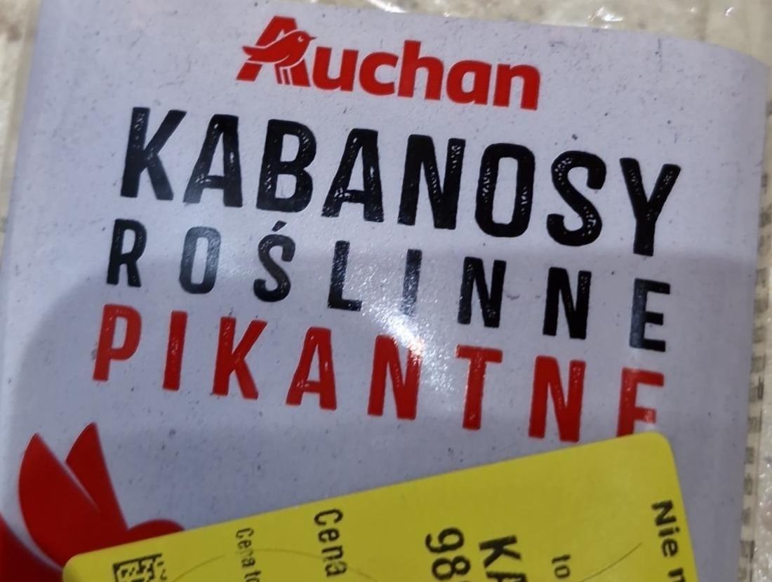 Zdjęcia - Kabanosy roślinne pikantne Auchan