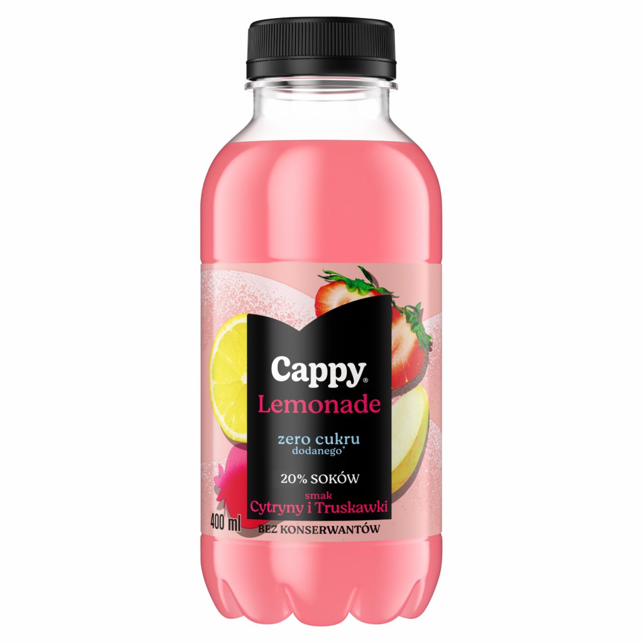 Zdjęcia - Cappy Lemonade Napój niegazowany smak cytryny i truskawki 400 ml