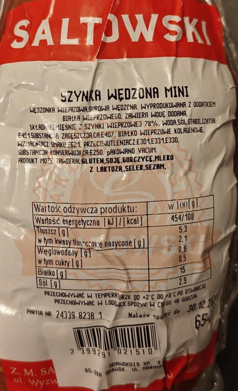Zdjęcia - Szynka wędzona mini Saltowski