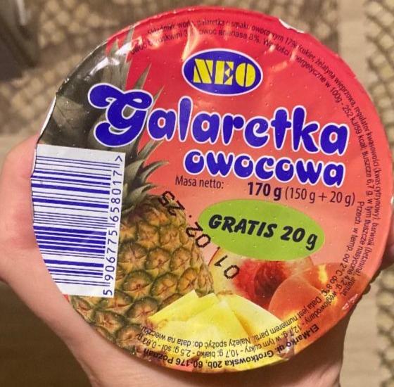 Zdjęcia - Neo Galaretka owocowa 260 g