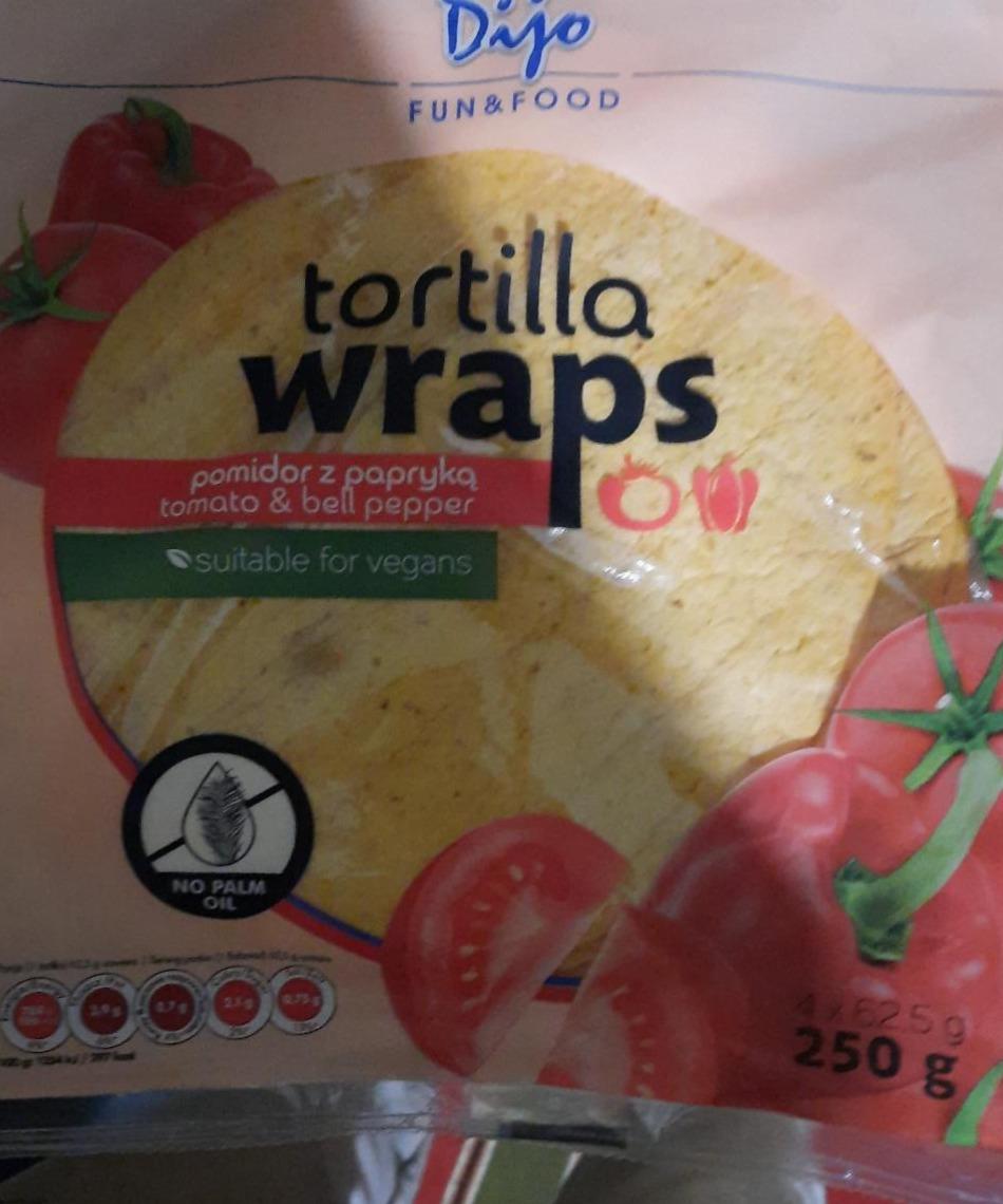 Zdjęcia - Tortilla - plaski pszenne pomidorowo-paprykowe Dijo