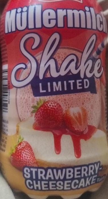 Zdjęcia - Müllermilch shake strawberry cheesecake Müller