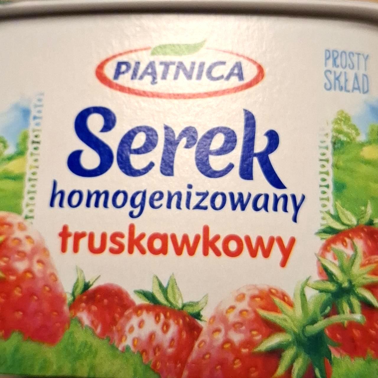 Zdjęcia - Serek homogenizovany truskawkowy Piątnica
