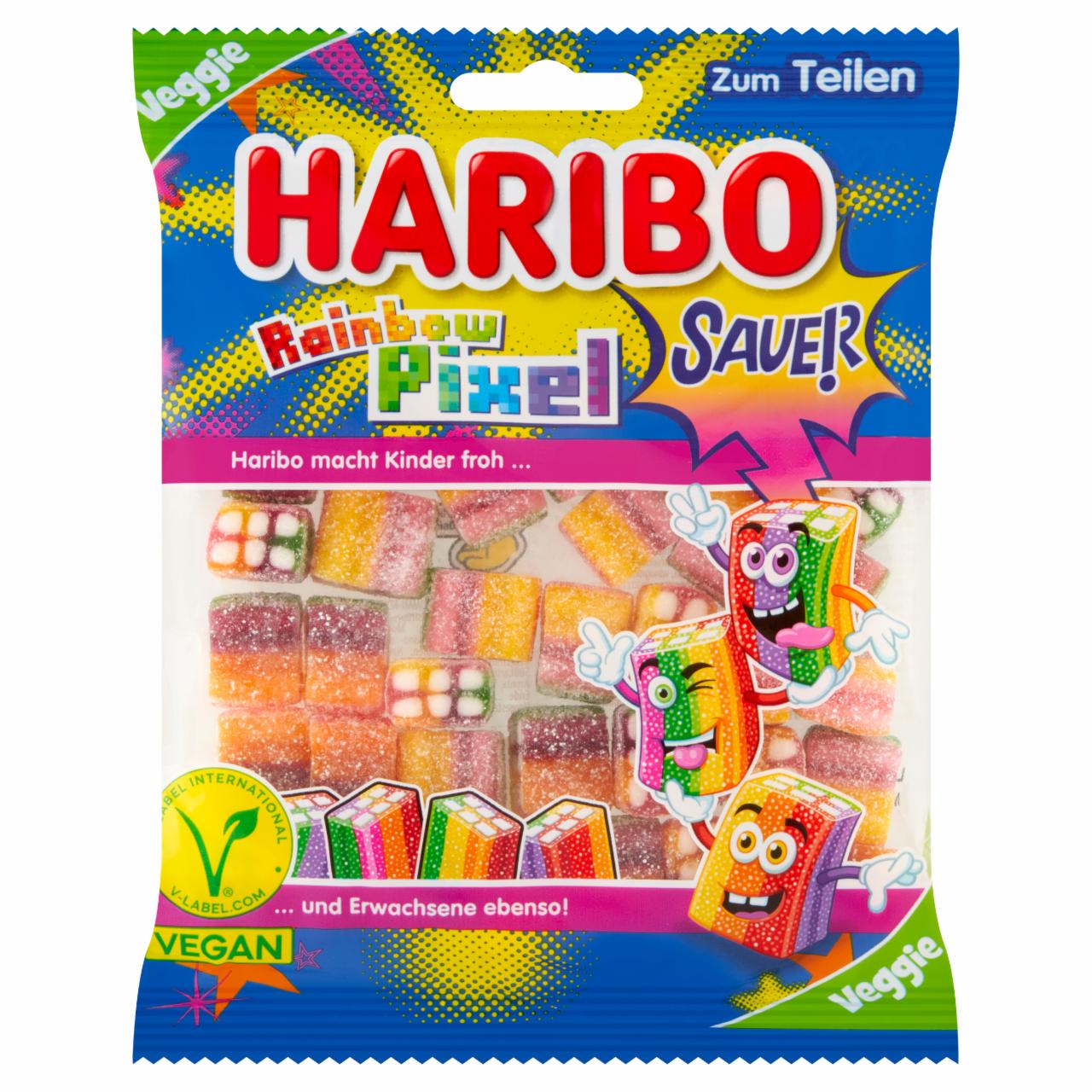 Zdjęcia - Haribo Rainbow Pixel Żelki o smaku owocowym kwaśne 160 g