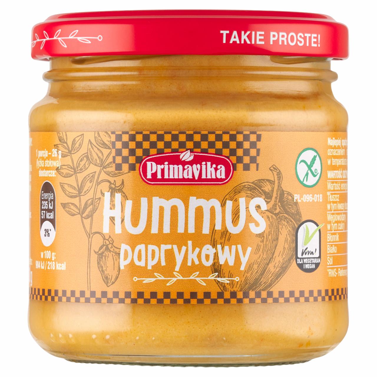Zdjęcia - Primavika Hummus paprykowy 160 g