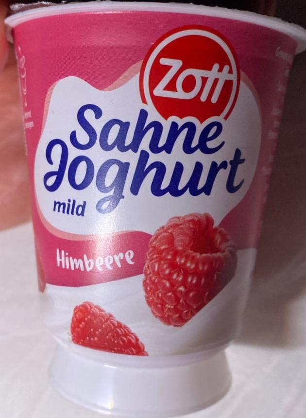 Zdjęcia - Sahne Joghurt mild Himbeere 150 g Zott