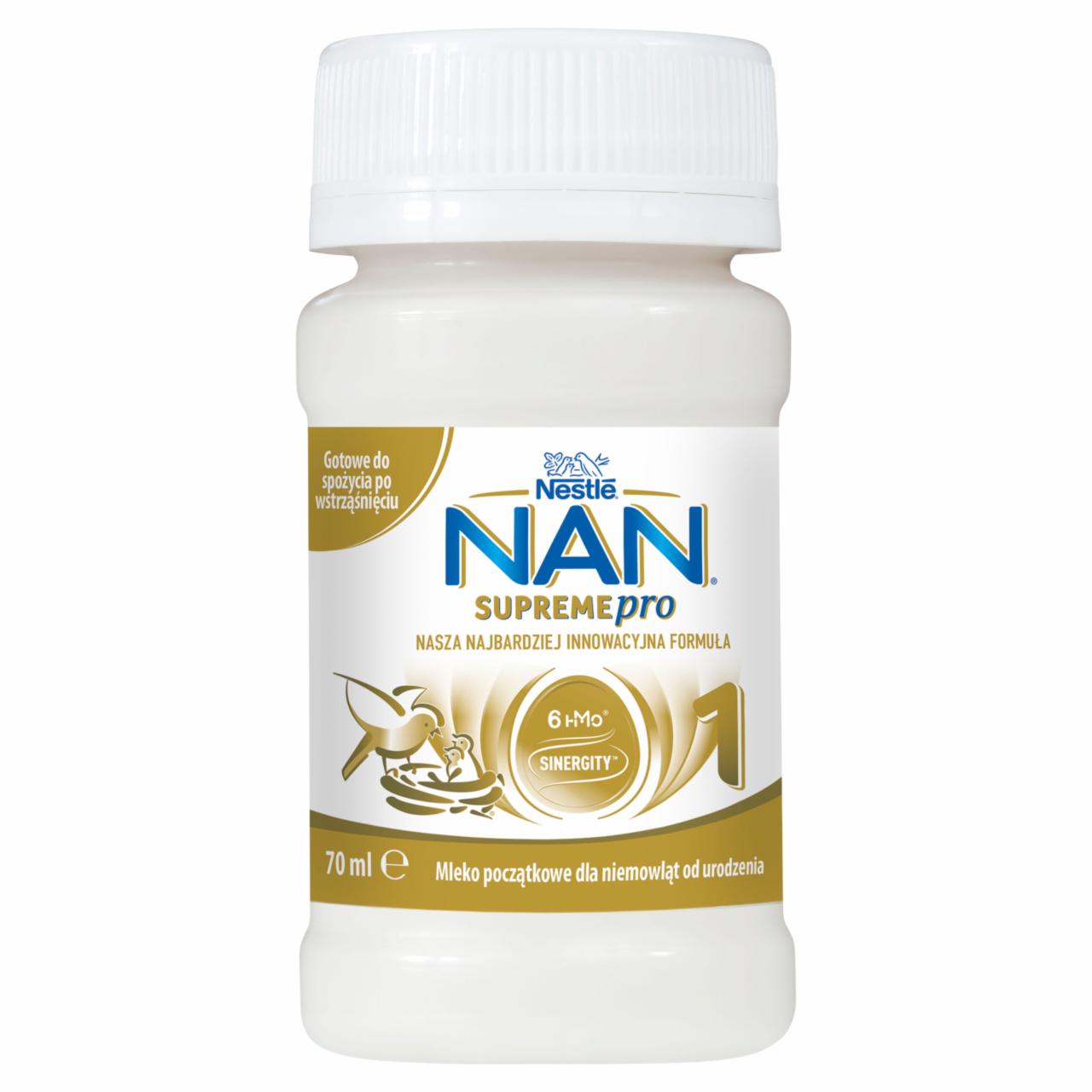 Zdjęcia - NAN SUPREMEPRO 1 Mleko początkowe dla niemowląt od urodzenia 70 ml