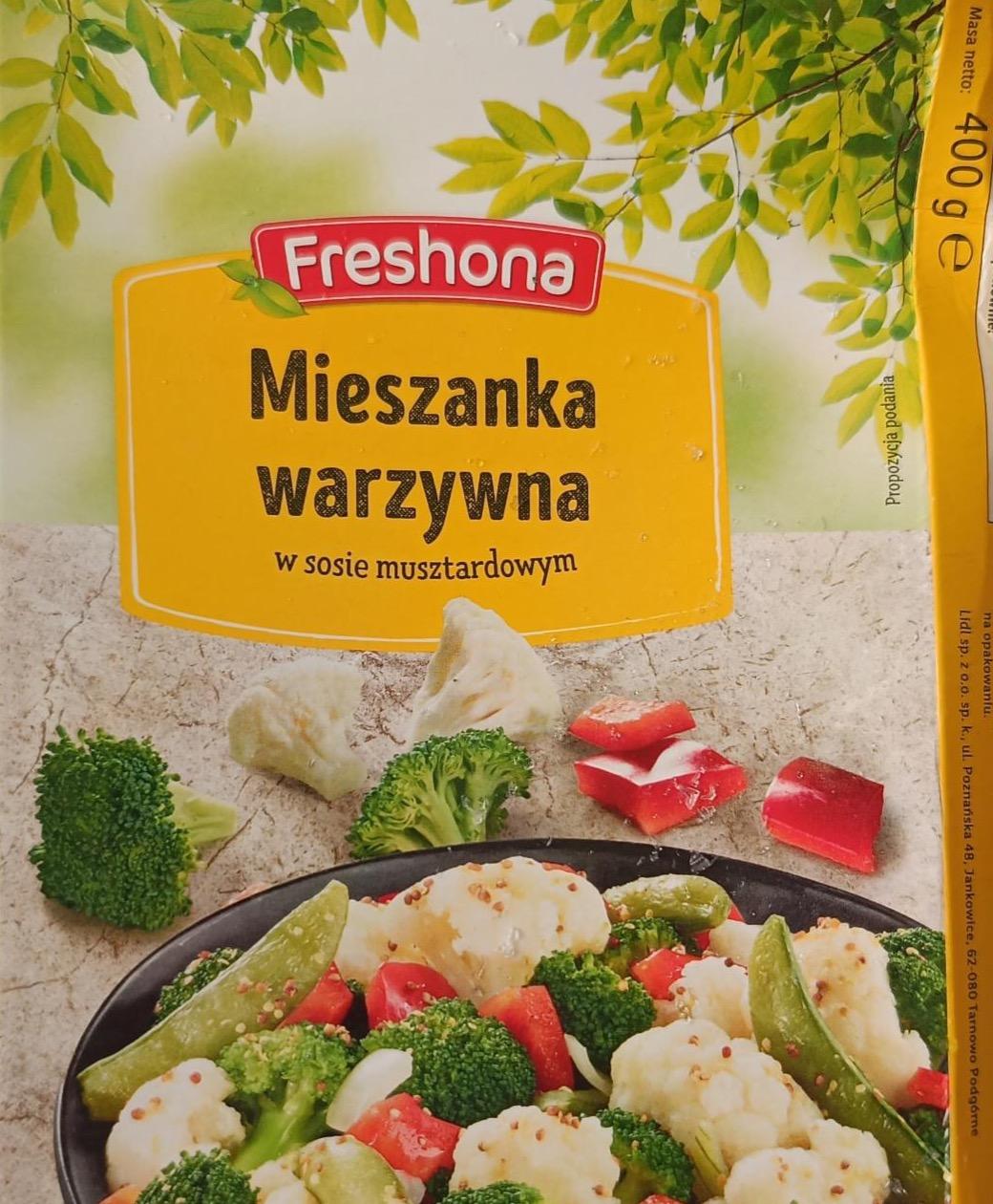 Zdjęcia - Mieszanka warzywna w sosie musztardowym Freshona