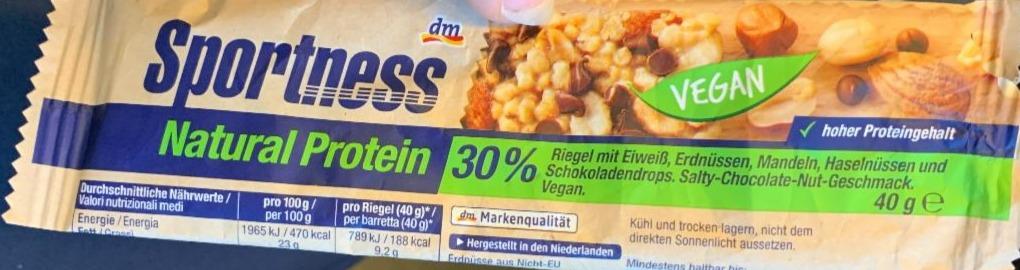 Zdjęcia - Natural protein 30% vegan Sportness