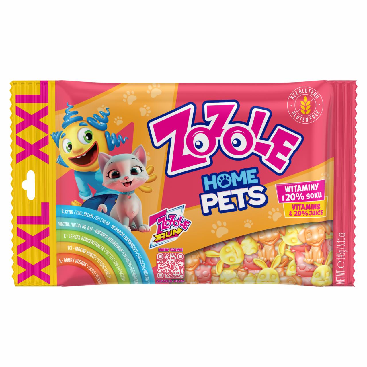 Zdjęcia - Zozole XXL Home Pets Mix żelków o smaku pomarańczowym truskawkowym i cytrynowym 145 g