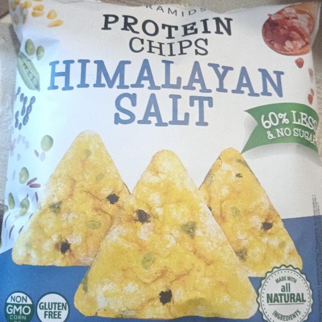 Zdjęcia - Proteinowe chipsy kukurydziane z solą Popcrop Pyramids
