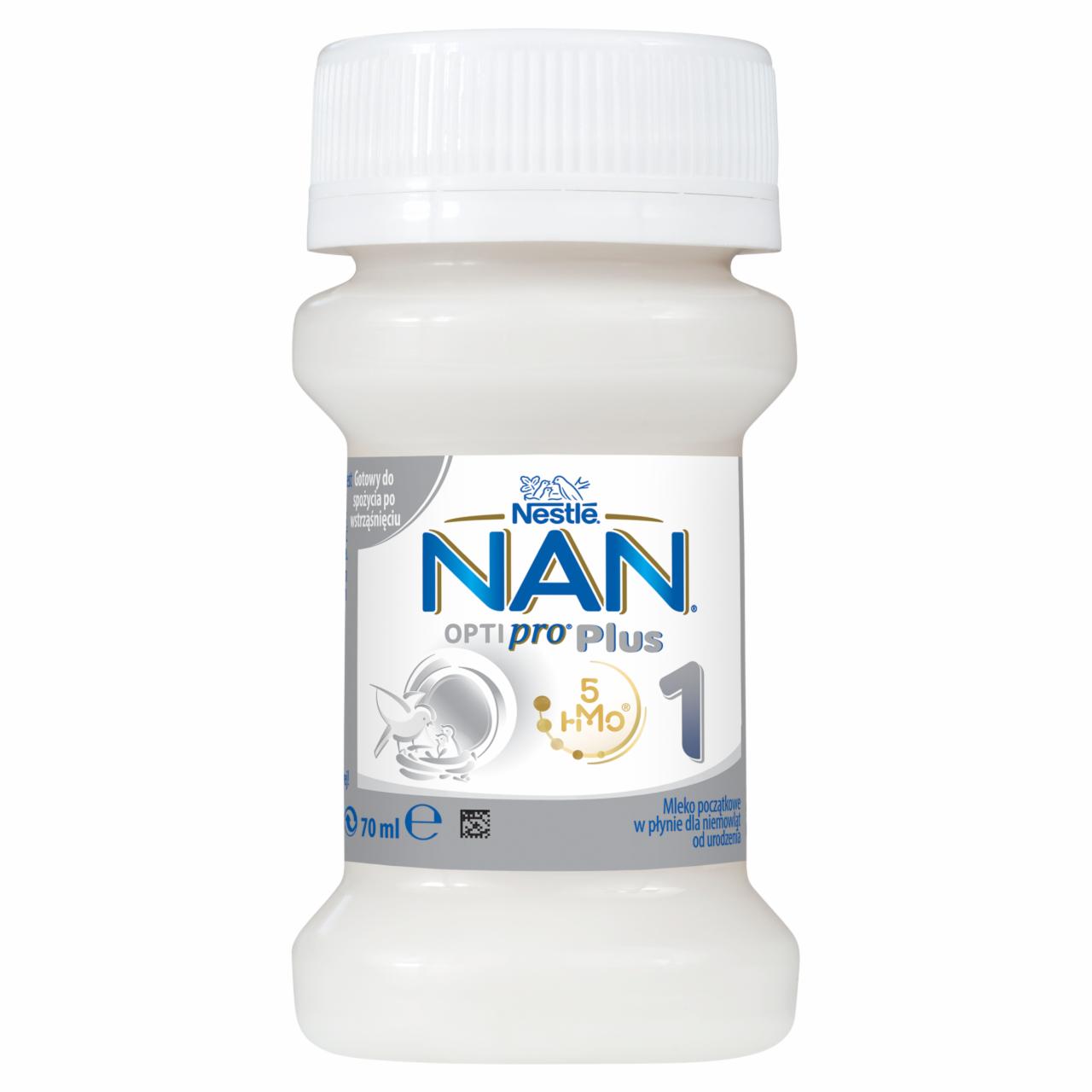 Zdjęcia - NAN OPTIPRO Plus 1 Mleko początkowe w płynie dla niemowląt od urodzenia 70 ml