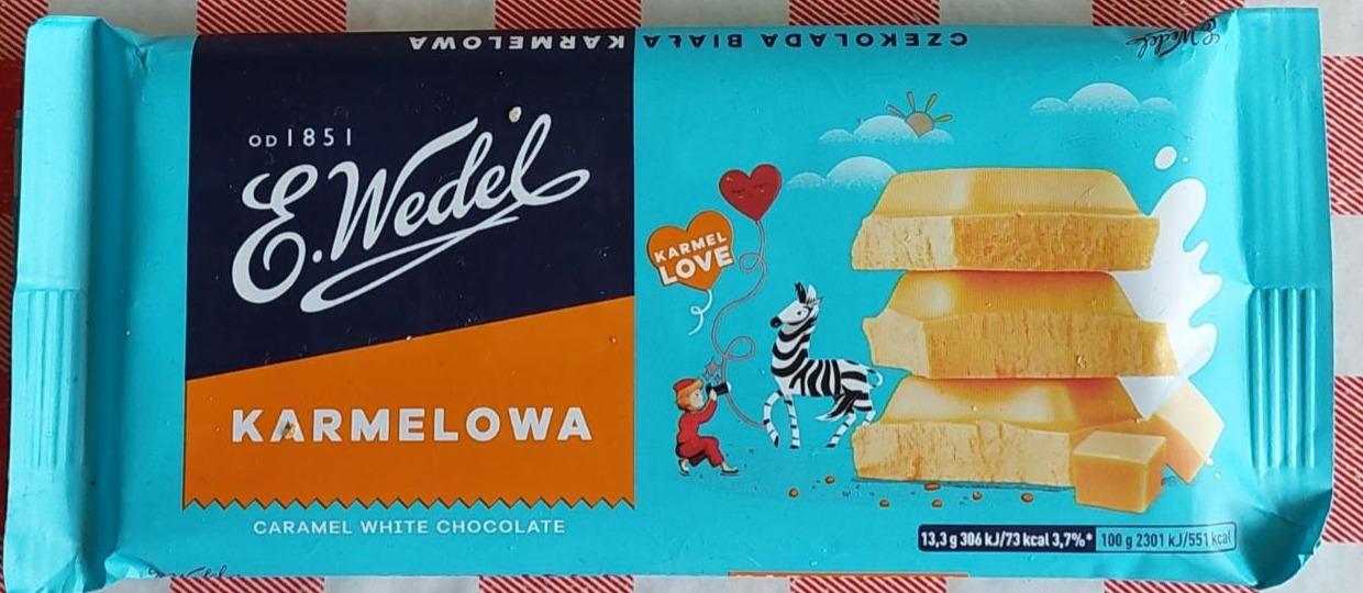 Zdjęcia - E. Wedel Czekolada biała karmelowa 80 g