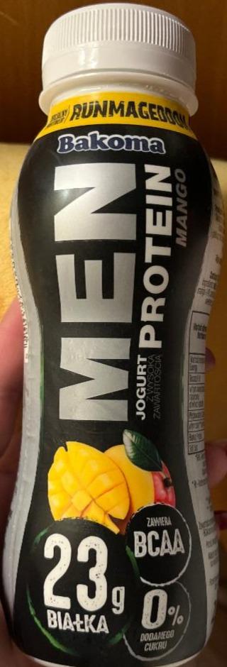 Zdjęcia - Bakoma Men Jogurt z wysoką zawartością protein mango 230 g