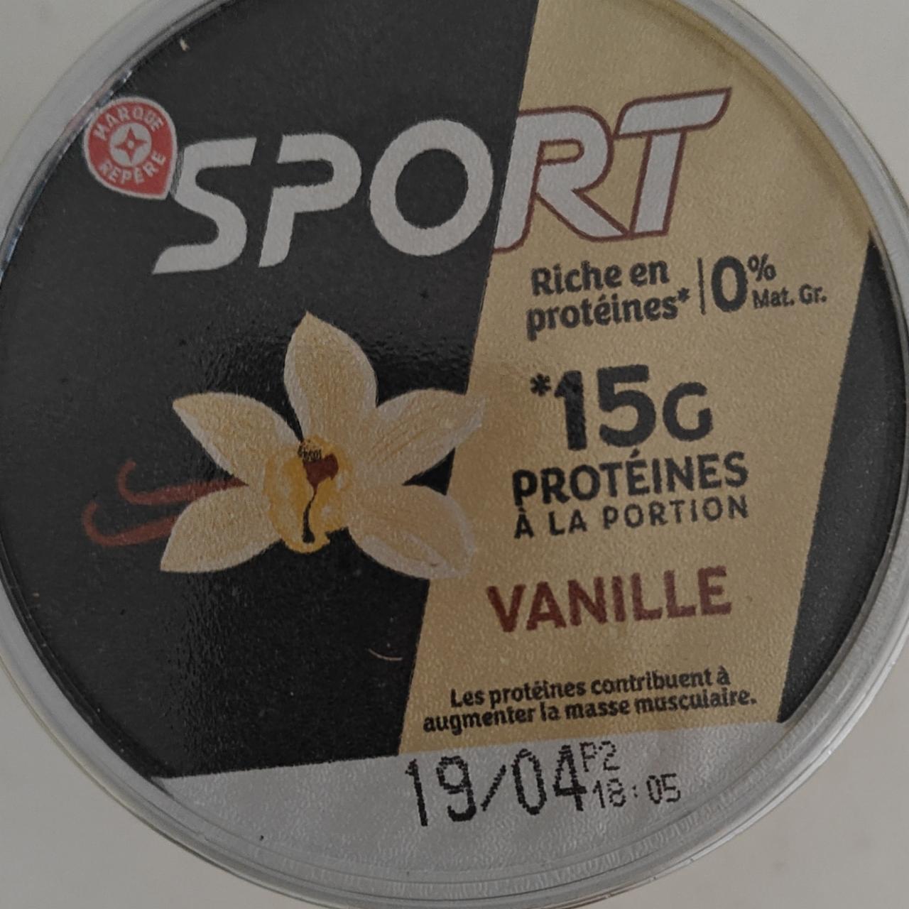 Zdjęcia - Sport riche en proteins vanille Marque Repere