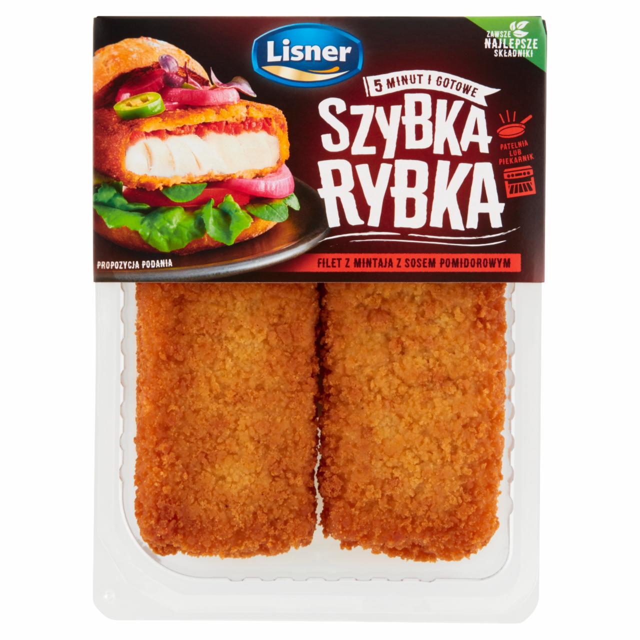 Zdjęcia - Szybka rybka filet z mintaja z sosem pomidorowym Lisner