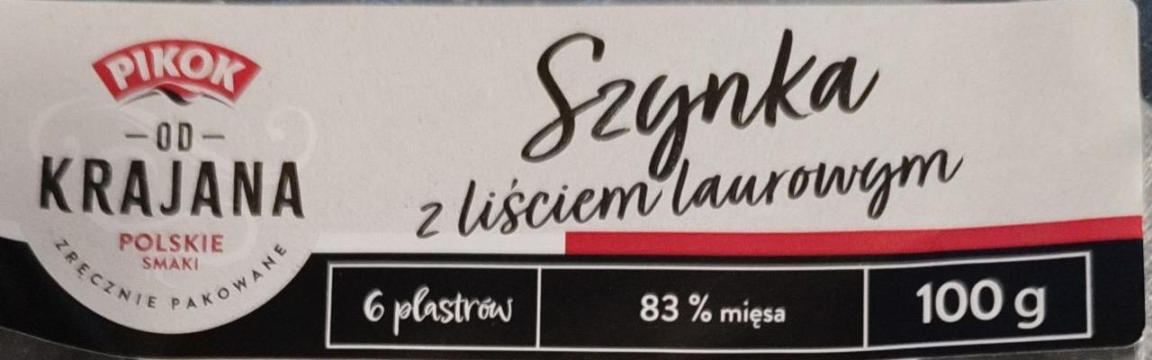 Zdjęcia - Szynka z liściem laurowym Pikok od krajana